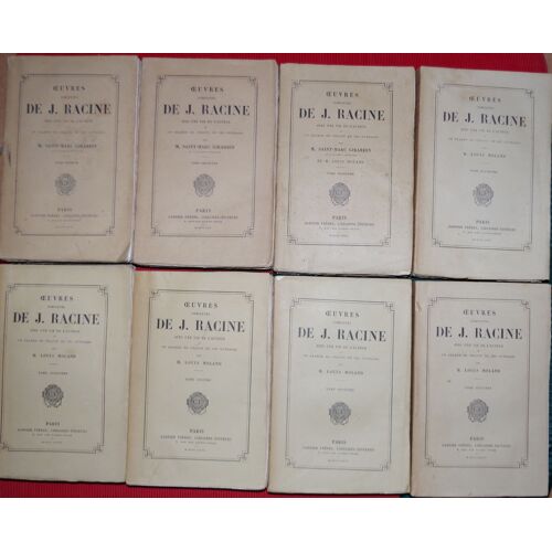 Oeuvres Complètes De Jean Racine Vie Et Notes Par Saint-Marc Girardin Et Louis Moland