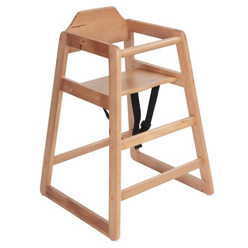 Safetots Chaise Haute En Bois Facilement Empilable, Pour Bébés Et Tout-Petits, Élégante Et Pratique, Idéale Pour Maison Ou Restaurant, Couleur Bois Naturel