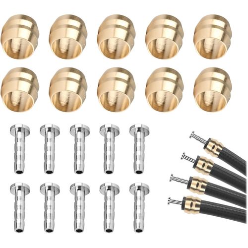 Subzonal-Bh90 - Lot De 10 Tuyaux De Frein À Disque Hydrauliques - Insert Olive - Pour Tuyau De Vélo - Insert D'olive - Pour Pièce De Rechange Shimano - Frein À Disque De Vélo