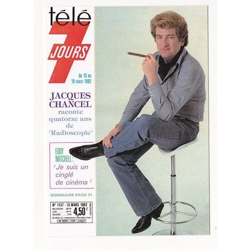 Eddy Mitchell Carte Postale N° Tel 150