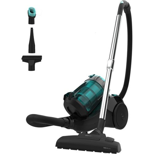 SUBZONAL-Aspirateur Traineau sans Sac Conga Rockstar Multicyclonic Plus, Puissance de 800 W, Multicyclonique, 20 kPa, Capacité de 2,5 L, Filtre à Haute Efficacité, Tube en Métal, 3 Accessoires