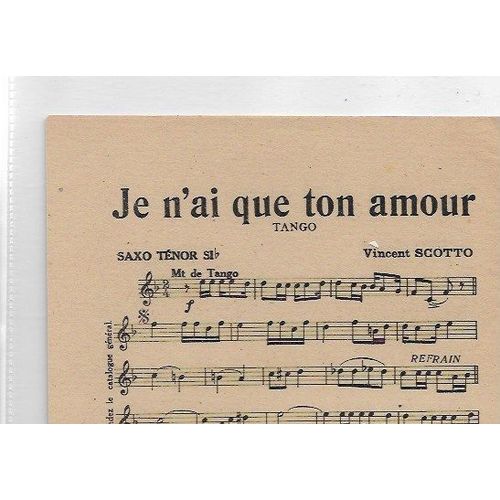 Je N'ai Que Ton Amour - Le Petit Bal De Mai