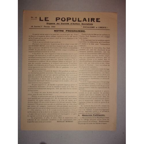 Organe Du Parti Socialiste Clandestin