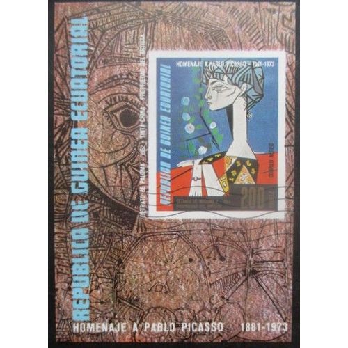 Guinee Equatoriale Bloc Tableau De Picasso Oblitéré
