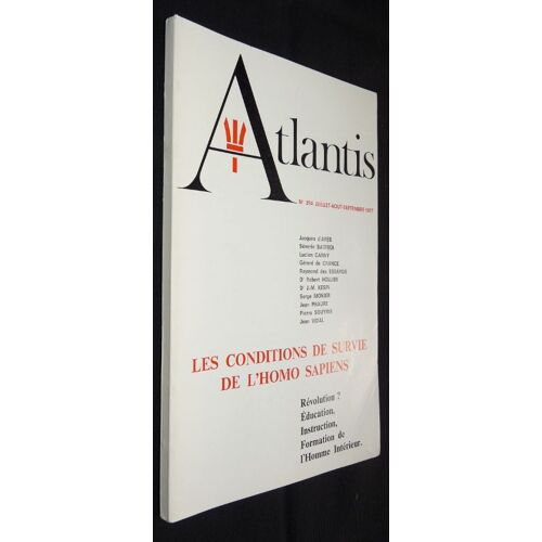 Atlantis N°294 - Les Conditions De Survie De L'homo Sapiens
