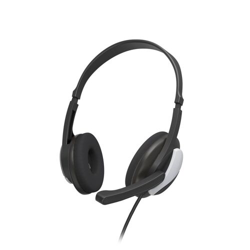 Casque micro de bureau pour PC "HS-P100 V2", stéréo, noir