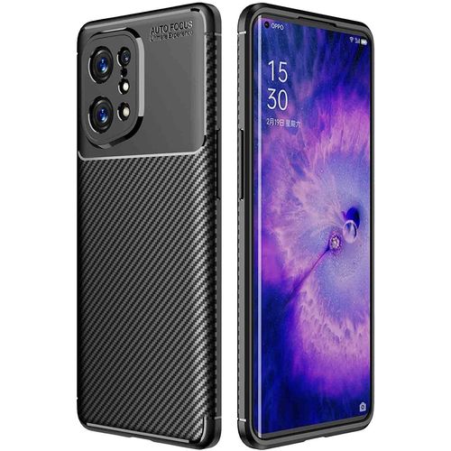 Coque Brossée Noire Oppo Find X5 5g New Carbon Fiber Antichoc - Accessoires Pochette Case Oppo Find X5 5g
