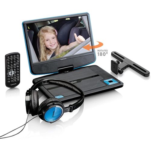 SUBZONAL-DVP-910 Lecteur DVD portable Convertible Noir, Bleu 22,9 cm (9"") - Lecteurs DVD/Blu-Ray portables (Lecteur DVD portable, Convertible, Noir, Bleu, CD,DVD, 22,9 cm (9""), TFT)