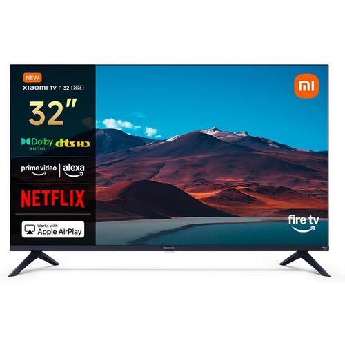 XIAOMI TV F 32, 81 cm (32 Pouces), 4K UHD, Smart TV, Fire TV, Contrôle Vocal Alexa, HDR10, MEMC, 2Go+32Go, Compatible avec AirPlay