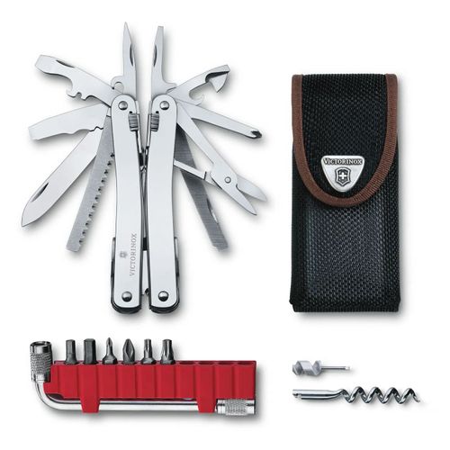 VICTORINOX SWISSTOOL SPIRIT X PLUS + ETUI NYLON - 35 FONCTIONS