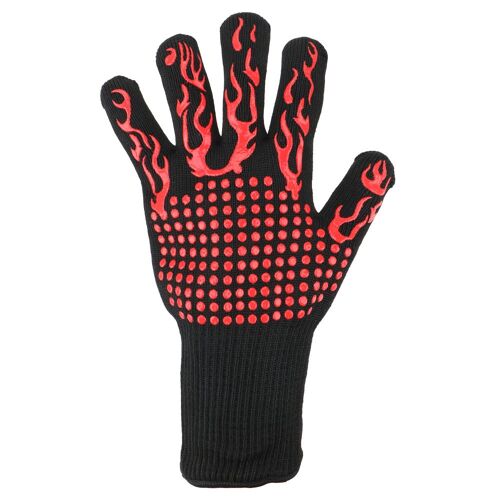 Gants de four ignifuges 300 ? 500 °c, antidérapants, résistants à la chaleur extrême, résistants au feu et au BBQ