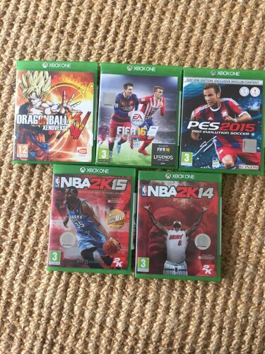 Lot Jeux Video Xbox (Fifa 16, Pes 2015, Nba2k15 ...)