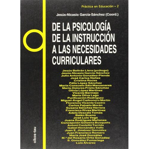 De La Psicología De La Instrucción A Las Necesidades Curriculares
