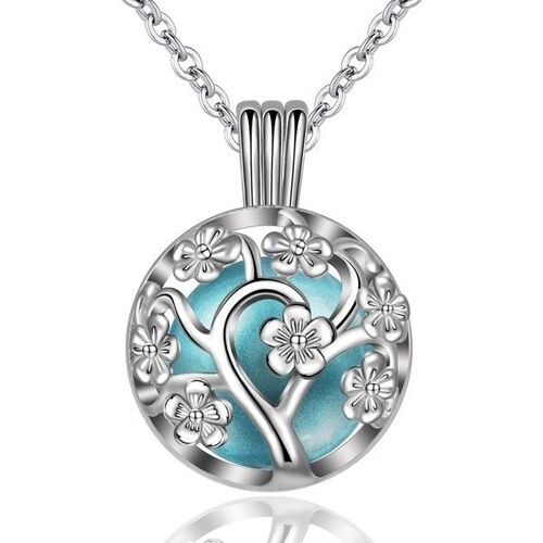 Bola de grossesse cage coeur cygne avec boule bleue