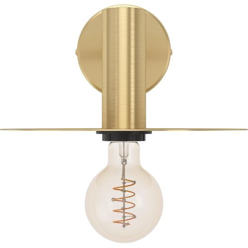 SUBZONAL-EGLO Applique murale Escandell, lampe élégante pour salon, chambre et couloir, luminaire intérieur en métal laiton brossé, douille E27
