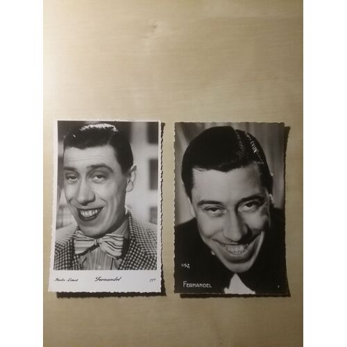 Lot De 2 Cartes Photo De Fernandel