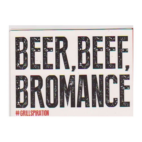 Carte Postale  Beer  Beef And Bromance 