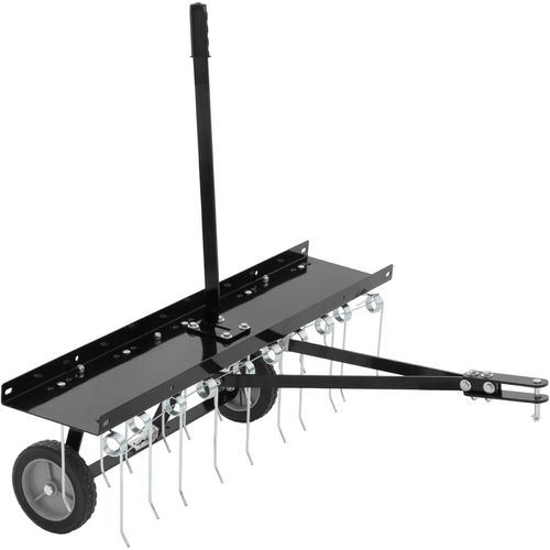 SUBZONAL-Scarificateur pour Tracteur Tondeuse Autoportée, Déchaumeur de Pelouse Professionnel 100 cm, 20 Griffes en Acier Trempé avec Système à Ressort, pour Jardin et Terrain de Sport