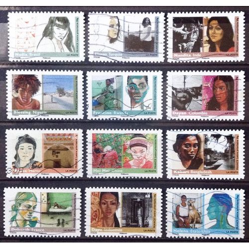 Série Femmes Du Monde 2009 - N° 274 275 276 277 278 279 280 281 282 283 284 285 Obl - Cote 8,40 - France Année 2009 - Brn83 - N28167
