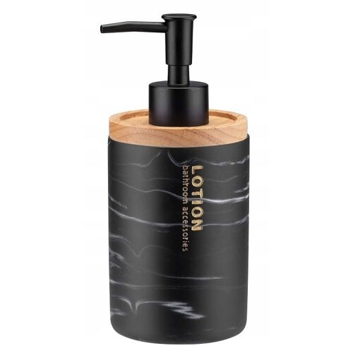 KADAX Distributeur de Savon Liquide Marbre Noir
