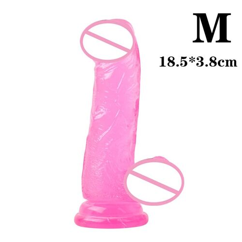 Gode Réaliste Avec Ventouse Énorme Gelée De Clip, Jouets Sexuels Éducatifs Pour Femme Et Homme, Épisseur De Point G, Énergie Vaginal Et Anal