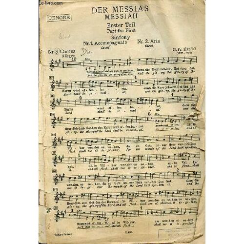 Der Messias- Messiah - Erster Teil - Part The First - Sinfony - 11403