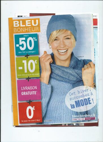 Catalogue Bleu Bonheur La Mode Hiver Femme / Homme, Vêtement, Lingerie, Bazar 2018/2019