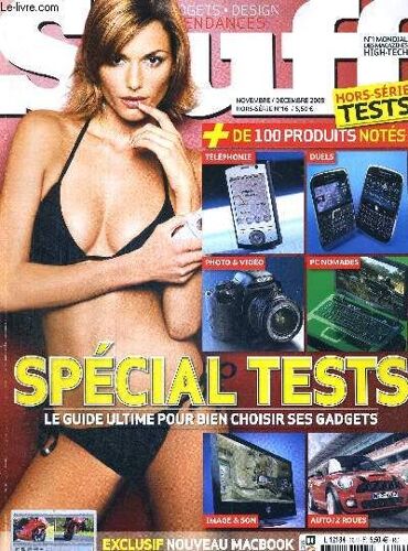 Stuff - Hors Serie N°16 - Nov./Dec. 2008 / Exclusif : Nouveau Macbook, Nokia Tactile, Sfr Mid 3g+ / Spécial Tests, Le Guide Ultime Pour Bien Choisir Ses Gadgets / + De 100 Produits Notés...