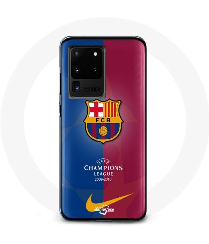 Coque Pour Samsung Galaxy S20 Ultra Fc Barcelone Logo Équipe De Football