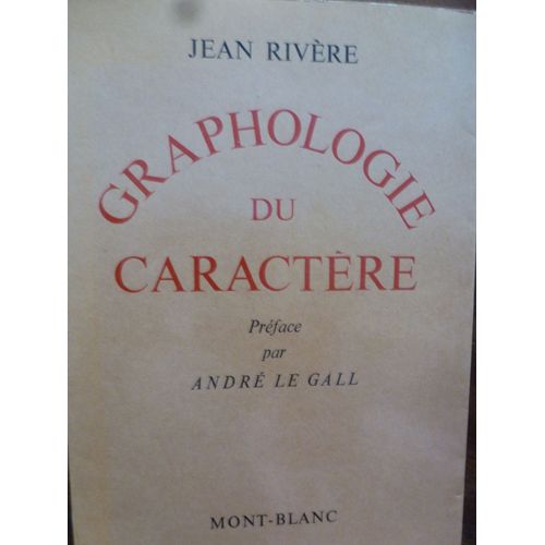 Graphologie Du Caractère