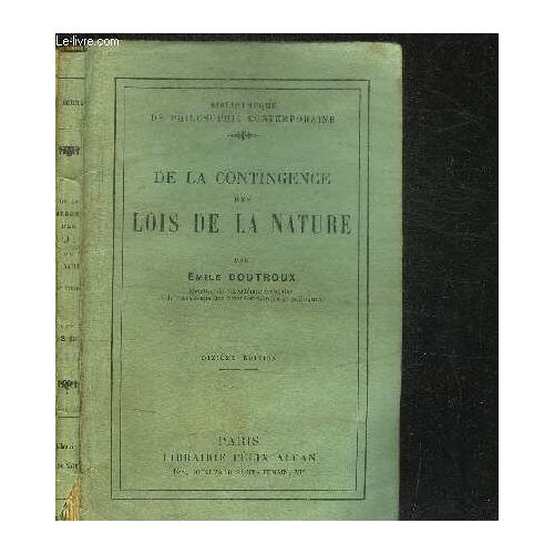 De La Contingence Des Lois De La Nature / Collection Bibiotheque De Philosophie Contemporaine - 10e Edition