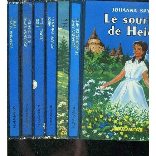 1 Lot De 6 Livres Differents: Heidi- Heidi Grandit- Heidi Jeune Fille- Heidi Et Ses Enfants- Heidi Grand Mere- Le Sourire De Heidi