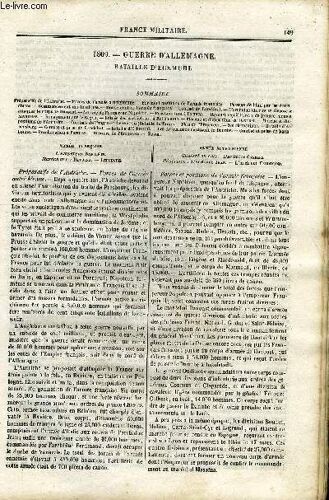 France Militaire, Histoire Des Armees Francaises De Terre Et De Mer De 1792 A 1837 Tome Quatrieme - 1809 - Guerre D'allemagne - Bataille D'eckmuhl. Préparatifs De L'autriche, Forces De ...