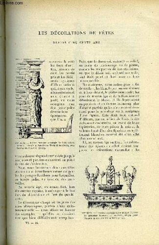 Le Monde Moderne Tome 6 - Les Décorations De Fêtes Depuis Cinq Cents Ans Par Jules Adeline