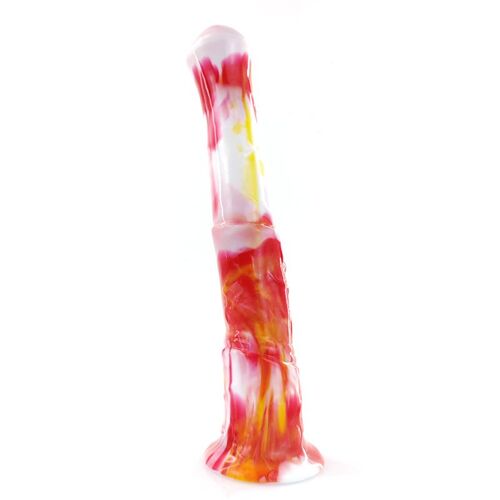 Pénis De Cheval Animal En Silicone, Long Godemiché Réaliste Coloré Rouge Et Noir, Ventouse Coq Anal, Jouets Sexuels Pour Hommes Femmes Couples