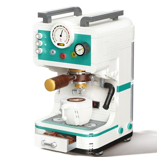 Kit De Construction De Cafetière, 663 Pièces De Simulation De Cafetière Classique Jouets De Construction, Kit De Construction De Modèle De Cafetière Créatif, Kit De Jouets De Cuisine Pour Les