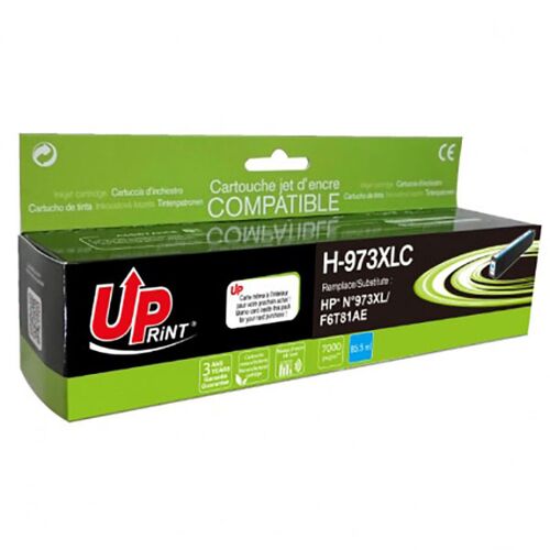 UPrint H-973XLC - 86 ml - cyan - compatible - remanufacturé - cartouche d'encre (alternative pour : HP F6T81AE) - pour HP PageWide Managed P55250; PageWide Pro 452, 477, 552, 577, MFP 477