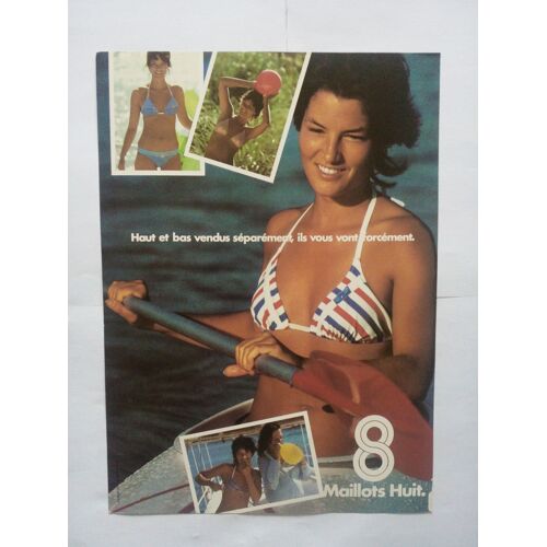 Publicité Papier Ancienne (Mai 1981) Pour Les "Maillots Huit" (Publicité Dupuy Compton Ass.)