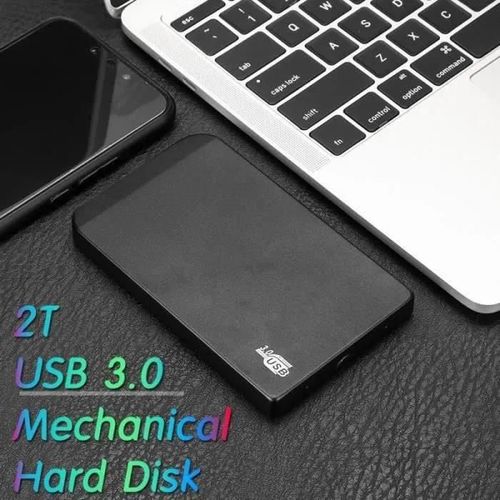 DISQUE DUR EXTERNE 2To Disque Dur Externe Portable USB 30 Ultra-Mince