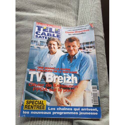 Télé Cable Sat N°886 - 2/9/2000 - Clavier-Depardieu- De Kersauson- P P D A -