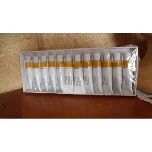 Paquet De 12 Tubes Peinture "Ocre Jaune"/ Aquarelle (Watercolor)