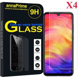 Lot / Pack De 4 Films Verre Trempé Pour Xiaomi Redmi Note 7/ Redmi Note 7 Pro 6.3" Protection D'écran
