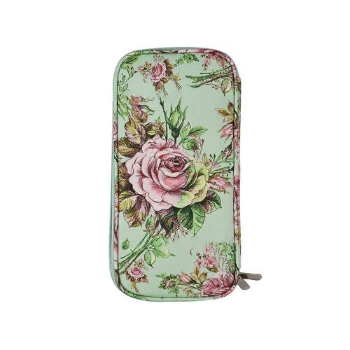 Étui d'aiguilles à tricoter sans crochets ni accessoires, sac d'organisateur de rangement à fermeture éclair avec poches en toile