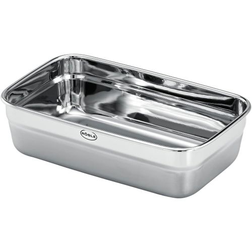 SUBZONAL-Flexx 2GO Boîte à déjeuner carrée en acier inoxydable 0,6 l Passe au micro-ondes et au four jusqu'à 150 °C Passe au lave-vaisselle Argenté/argenté