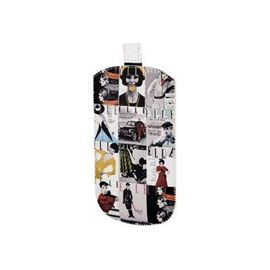 Elle Mobile Phone Sleeve "Vintage", Size S - Étui Protecteur Pour Téléphone Portable - Synthétique - Noir - Pour Samsung Galaxy S Iii Mini, S4 Mini