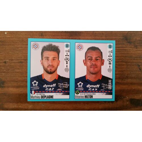 Image 528 Et 529 Panini Foot 2017 -Mathieu Deplagne- -Vitorino Hilton- Montpellier-