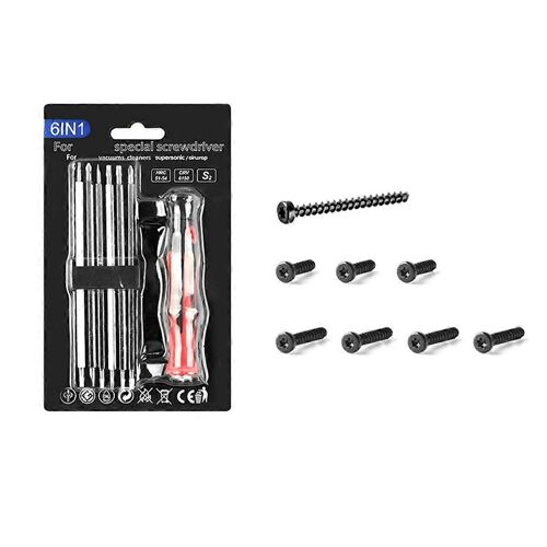 Vis + tournevis T8 T5 + jeux de vis pour sèche-cheveux type tournevis Torx étoile robuste à main