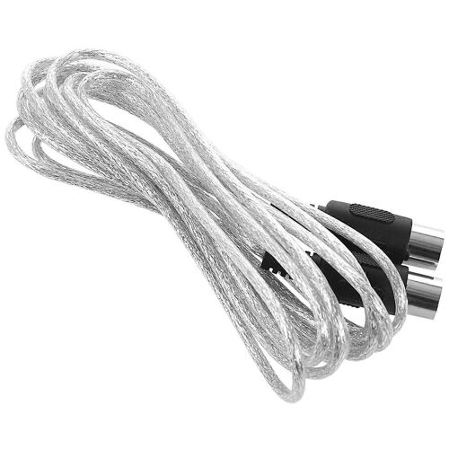 Date 3 mètres 10ft MIDI Câble d'extension 5 broches Mâle À Mâle Connecteur Argent