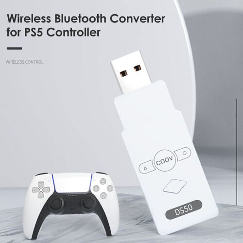 Adaptateur Usb Pour Console Ps5/Ps4/Ns Switch/Pc/Ps3, Joystick Sans Fil, Compatible Bluetooth, Convertisseur De Contrôleur Pour Jeux Pc Xbox