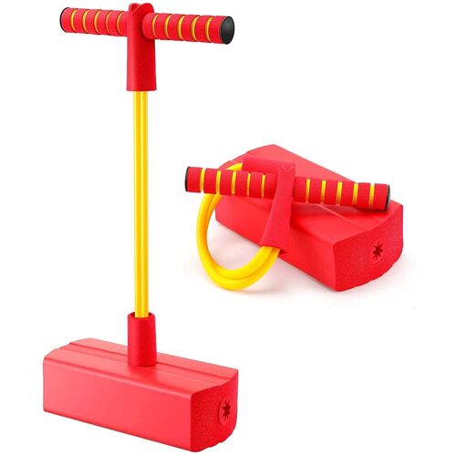 Pogo Stick Jouet Exterieur Enfant - Jouets et Cadeaux Enfants(Rouge)